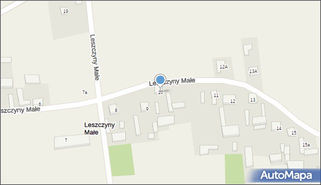 Leszczyny Małe, Leszczyny Małe, 10, mapa Leszczyny Małe