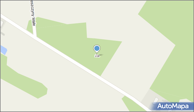 Leszczyny Małe, Leszczyny Małe, 11a, mapa Leszczyny Małe