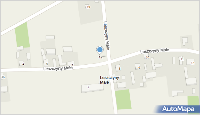 Leszczyny Małe, Leszczyny Małe, 7a, mapa Leszczyny Małe