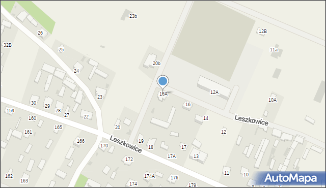 Leszkowice, Leszkowice, 16A, mapa Leszkowice