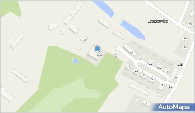 Leszkowice, Leszkowice, 3, mapa Leszkowice