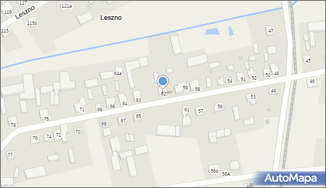 Leszno, Leszno, 62, mapa Leszno