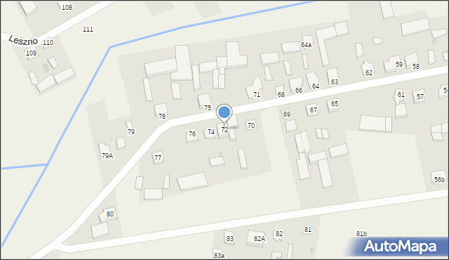 Leszno, Leszno, 72, mapa Leszno