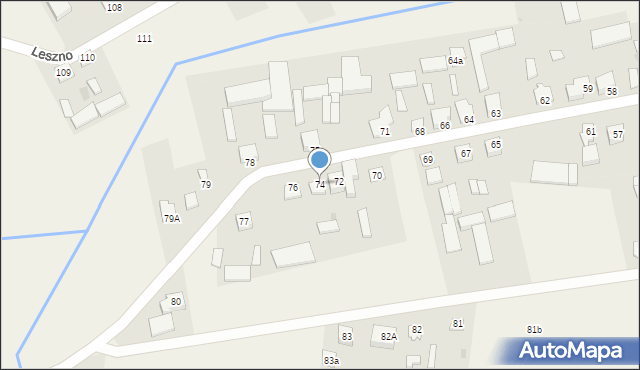 Leszno, Leszno, 74, mapa Leszno