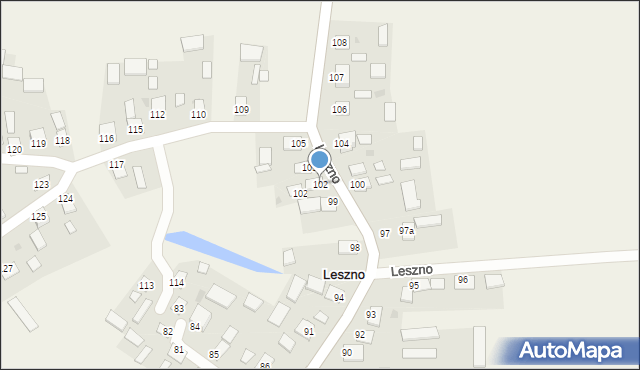 Leszno, Leszno, 102, mapa Leszno