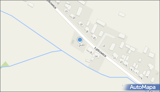 Łętkowice, Łętkowice, 17, mapa Łętkowice