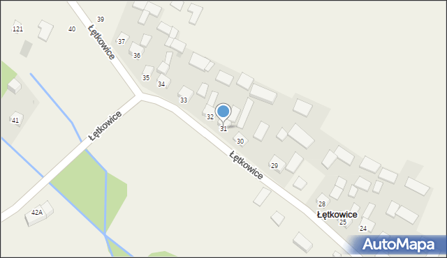 Łętkowice, Łętkowice, 31, mapa Łętkowice