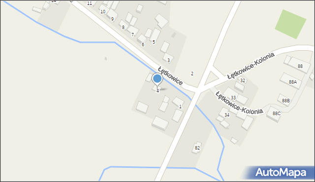 Łętkowice, Łętkowice, 4, mapa Łętkowice
