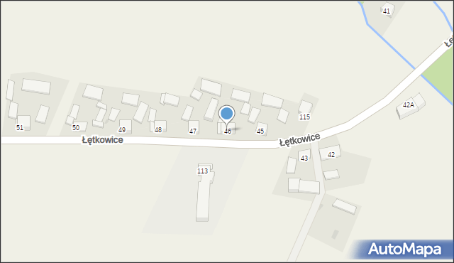 Łętkowice, Łętkowice, 46, mapa Łętkowice
