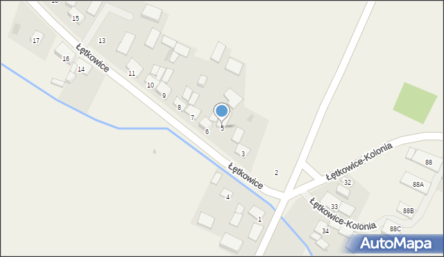 Łętkowice, Łętkowice, 5, mapa Łętkowice