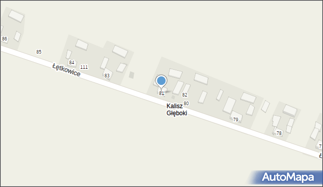 Łętkowice, Łętkowice, 81, mapa Łętkowice