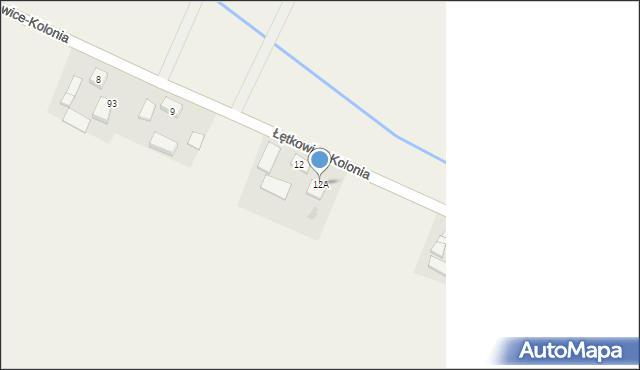 Łętkowice-Kolonia, Łętkowice-Kolonia, 12A, mapa Łętkowice-Kolonia