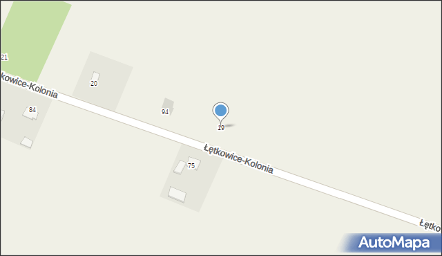 Łętkowice-Kolonia, Łętkowice-Kolonia, 19, mapa Łętkowice-Kolonia