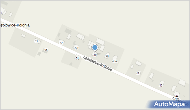 Łętkowice-Kolonia, Łętkowice-Kolonia, 49, mapa Łętkowice-Kolonia
