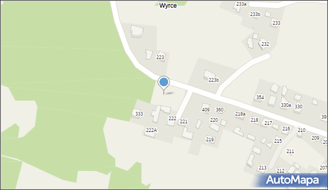 Łętowice, Łętowice, 222b, mapa Łętowice