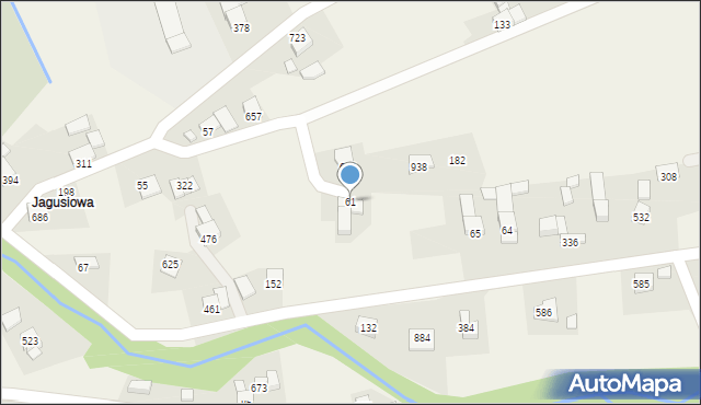 Łętownia, Łętownia, 61, mapa Łętownia