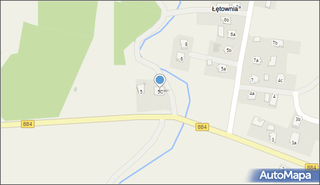Łętownia, Łętownia, 5C, mapa Łętownia