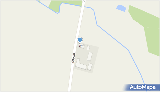 Łętowo, Łętowo, 19, mapa Łętowo