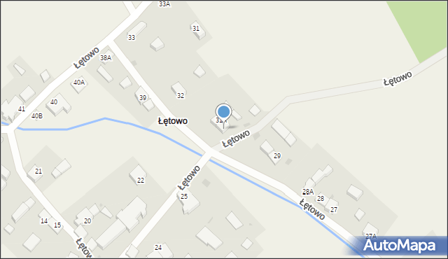 Łętowo, Łętowo, 31B, mapa Łętowo