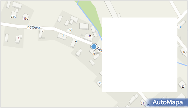 Łętowo, Łętowo, 6, mapa Łętowo