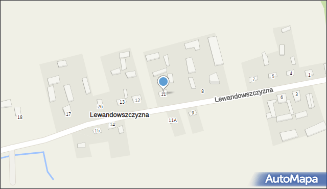 Lewandowszczyzna, Lewandowszczyzna, 11, mapa Lewandowszczyzna