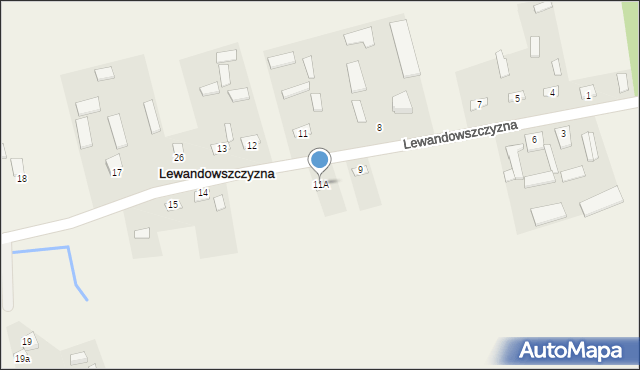 Lewandowszczyzna, Lewandowszczyzna, 11A, mapa Lewandowszczyzna