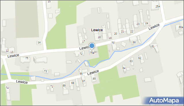 Lewice, Lewice, 70a, mapa Lewice