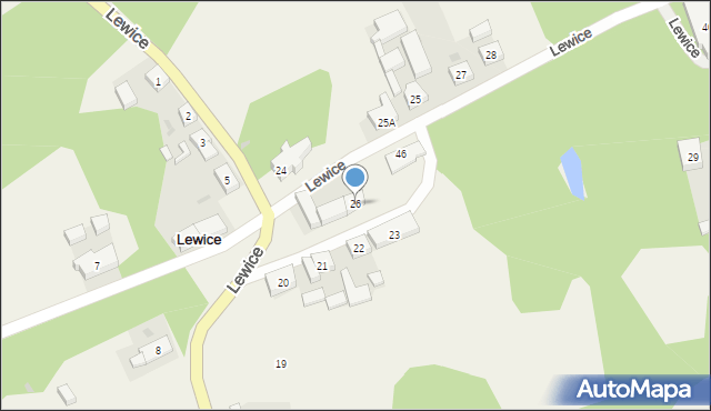 Lewice, Lewice, 26, mapa Lewice