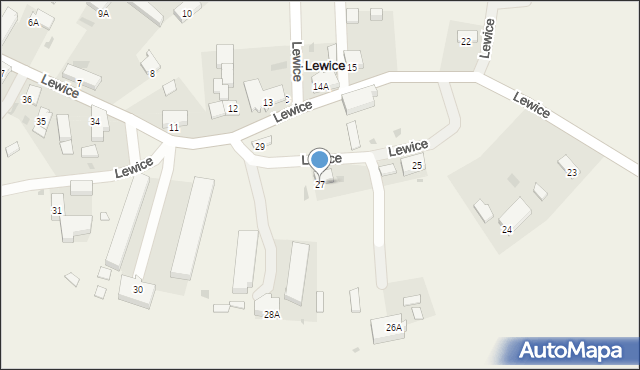 Lewice, Lewice, 27, mapa Lewice