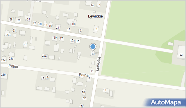 Lewickie, Lewickie, 13, mapa Lewickie
