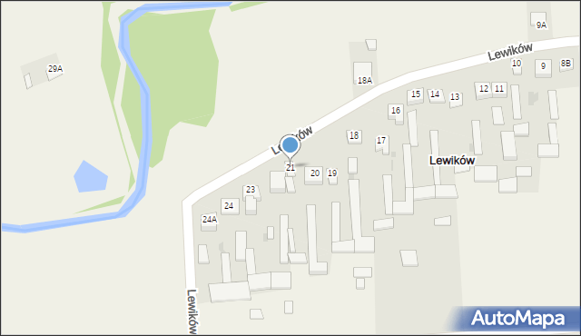 Lewików, Lewików, 21, mapa Lewików