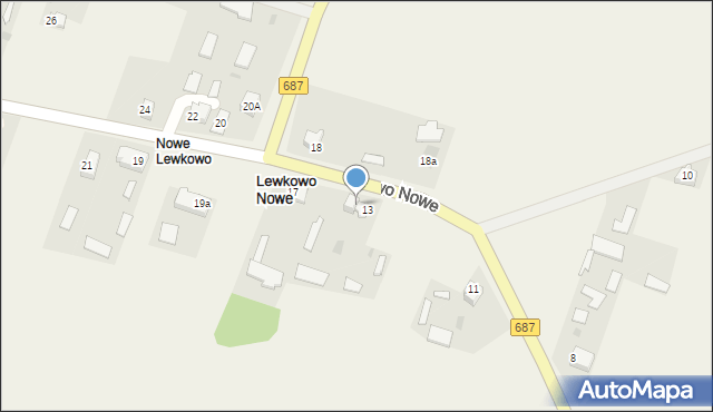 Lewkowo Nowe, Lewkowo Nowe, 15, mapa Lewkowo Nowe