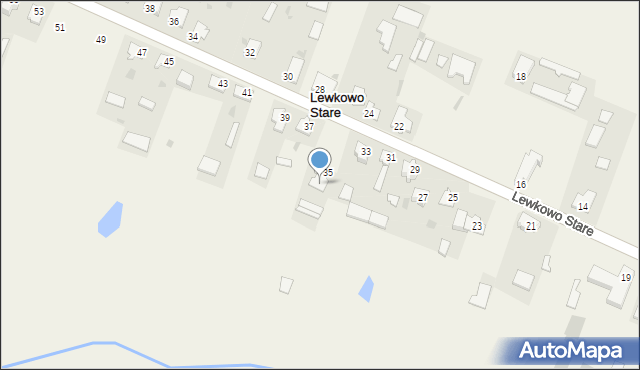 Lewkowo Stare, Lewkowo Stare, 35a, mapa Lewkowo Stare