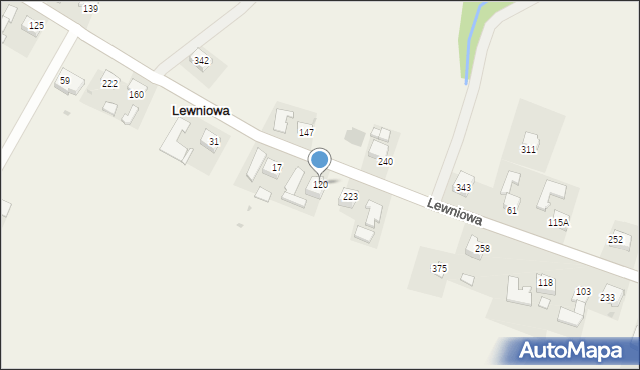 Lewniowa, Lewniowa, 120, mapa Lewniowa