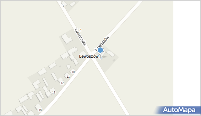Lewoszów, Lewoszów, 3, mapa Lewoszów