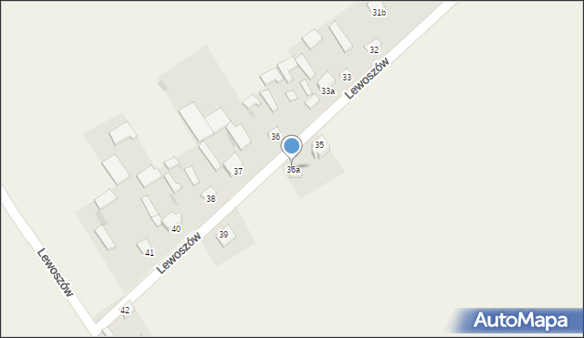 Lewoszów, Lewoszów, 36a, mapa Lewoszów