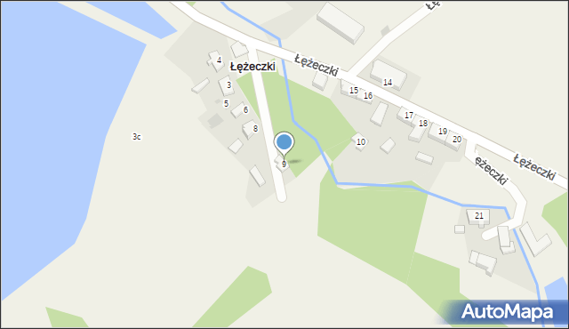 Łężeczki, Łężeczki, 9, mapa Łężeczki