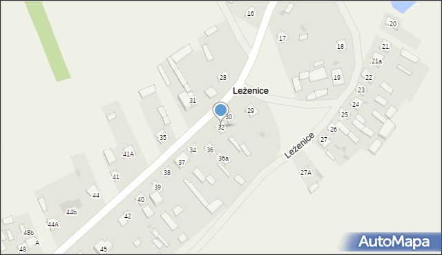 Leżenice, Leżenice, 32, mapa Leżenice