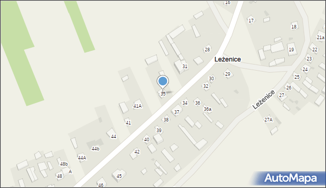 Leżenice, Leżenice, 35, mapa Leżenice