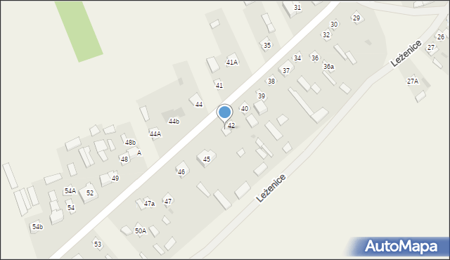 Leżenice, Leżenice, 43, mapa Leżenice