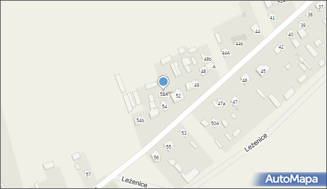 Leżenice, Leżenice, 54A, mapa Leżenice