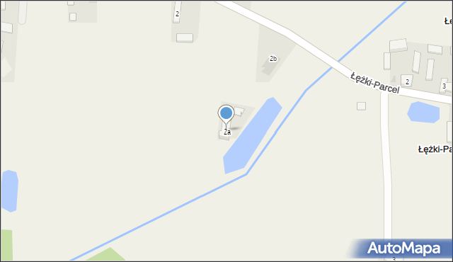 Łężki-Parcel, Łężki-Parcel, 2a, mapa Łężki-Parcel