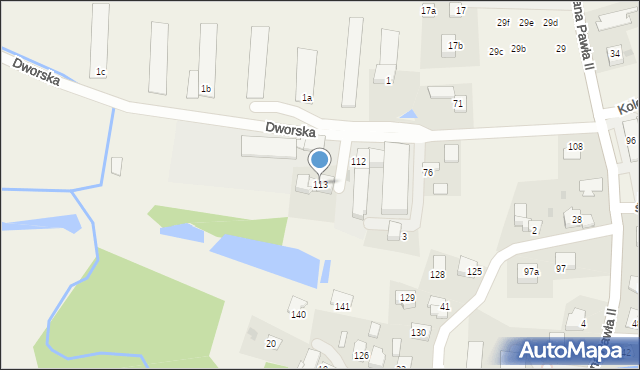 Łężkowice, Łężkowice, 113, mapa Łężkowice