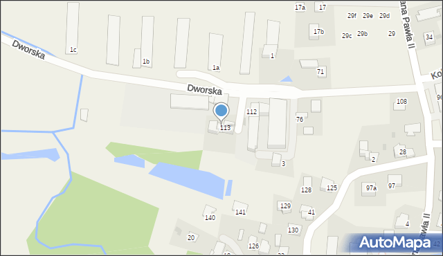 Łężkowice, Łężkowice, 113A, mapa Łężkowice