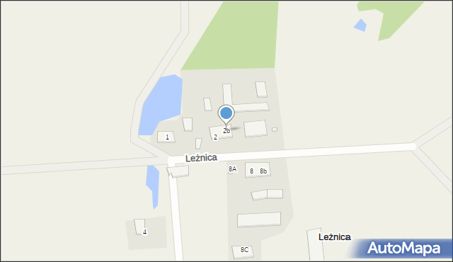 Leżnica, Leżnica, 2b, mapa Leżnica