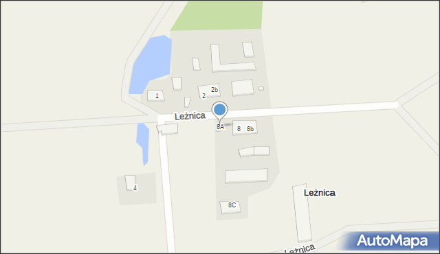 Leżnica, Leżnica, 8A, mapa Leżnica