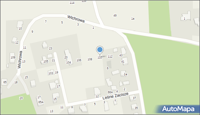 Leźno, Leźno, 110, mapa Leźno