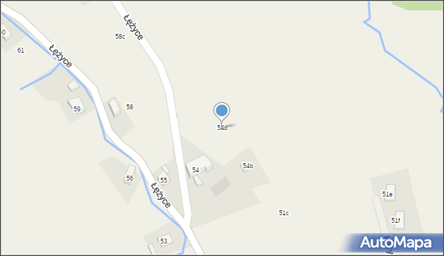 Łężyce, Łężyce, 54d, mapa Łężyce