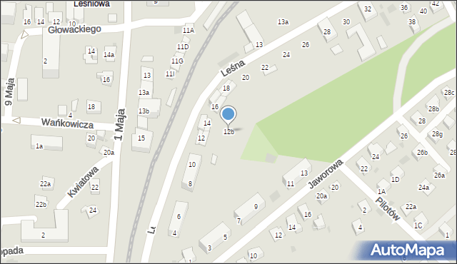 Libiąż, Leśna, 12b, mapa Libiąż