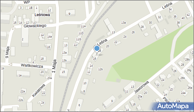 Libiąż, Leśna, 16A, mapa Libiąż